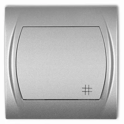Produktbild von Karlik LOGO 7LWP- Kreuzschalter Silber Metallic