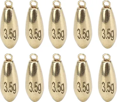 Produktbild von 10 Stück tragbare, wiederverwendbare Rotations-Angelgewichte, Platinen, Tackle-Zubehör, golden