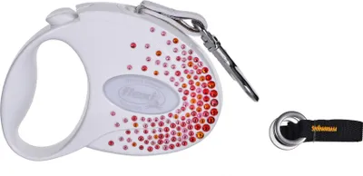Produktbild von FLEXI Glam Splash Orient mit Swarovski-Kristallen SS - Dog Einziehbare Leine - 3 m - Weiß