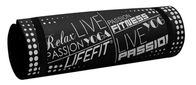 Image de LIFEFIT® Tapis de yoga EXKLUZIV PLUS, 180x58x1,5cm, noir