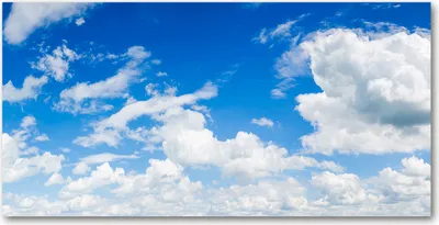 Produktbild von Tulup® Leinwandbild - 140x70 cm - Wandkunst - Drucke auf Leinwand - Leinwanddruck  - Landschaften - Blau - Wolken Himmel