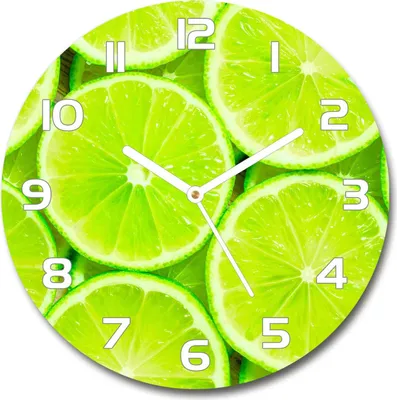 Produktbild von Wanduhr aus Glas 30fi Glasbild Glasuhr Gehärtetes Glas - weisse-zeiger - limes