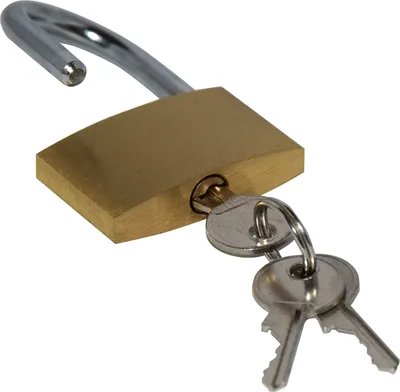 Produktbild von Spardosen Titan Schloss Gold mit drei Schlüssel 1 Stück