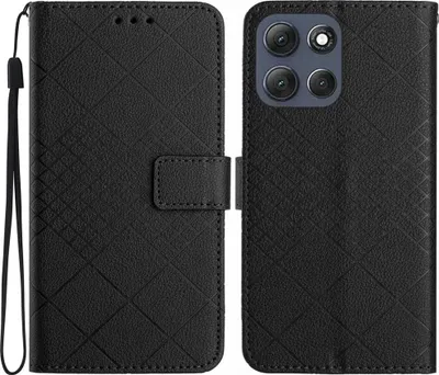 Produktbild von Motorola Moto G86 Hülle - Coverup Rhombus Klapphülle - Schwarz