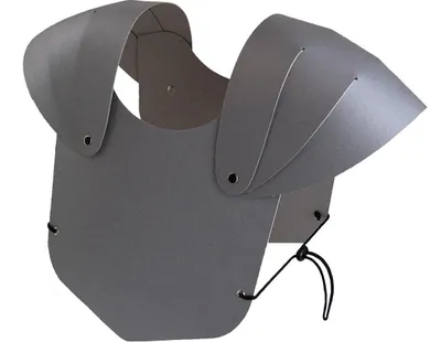 Produktbild von BestSaller 1312 Brustpanzer für Kinder, stabiler Karton, fertig montiert, silber