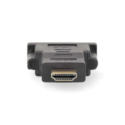 Produktbild von Nedis HDMI -Adapter - HDMI Stecker - DVI-D 24+1-Pin Buchse - Vergoldet - Gerade - ABS - Anthrazit - 1 Stück - Box
