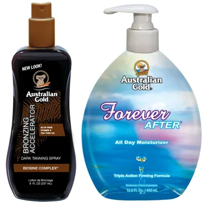 Image de Australian Golden Dark Tanning Accelerator Spray Gel + Forever by 400 ml