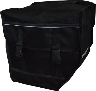 Produktbild von FAHRRADTASCHE ab 26 Zoll Satteltasche Gepäckträgetasche Doppelt 24. Duo - Schwarz