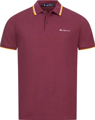 Produktbild von S|BEN SHERMAN Twin Tipped Herren Polo-Shirt 0076270N-PORT