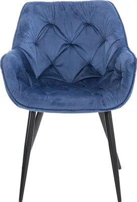 Produktbild von 4er Set Stuhl HLO-CP88 Samt  blau