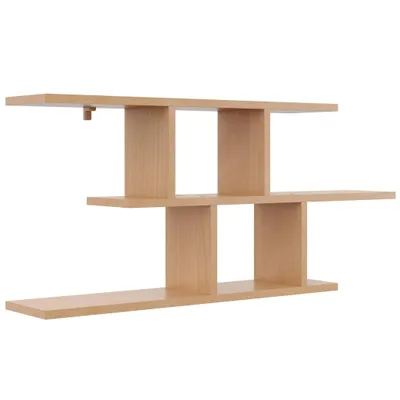 Produktbild von Hängeregal Buche – Modernes Wandregal im skandinavischen Stil für Wohnzimmer Büro Schlafzimmer
