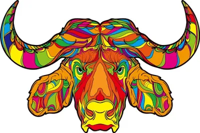 Image de Puzzle en bois Bull - Créativité et Détente KP21970