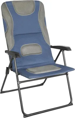 Produktbild von Famanu Campingstuhl Faltfunktion - Blau/Grau