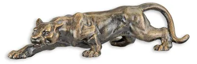 Productafbeelding van A Cast Iron Sculpture Of A Panther