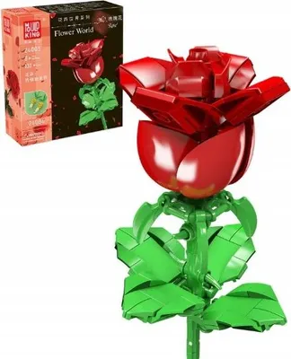 Produktbild von KLEINE BLÖCKE MIT ROTEN ROSEN UND BLUMENDEKORATIONEN, 131 Stück, MOULD KING 24005