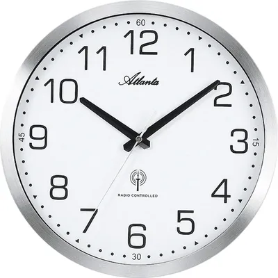Produktbild von Atlanta Wanduhr, Funk, Ø 30 cm, 4371-0