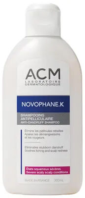 Immagine prodotto di Laboratoire ACM, Novophane K, Hair Shampoo, Anti-Dandruff, 125 ml