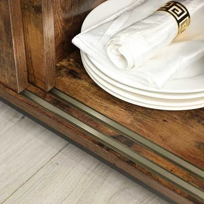 Obrázek produktu pro Průmyslová kuchyňská skříňka se zásuvkami – hnědá