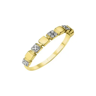 Image de Bague 375/- or rhodié (en partie) zirconium