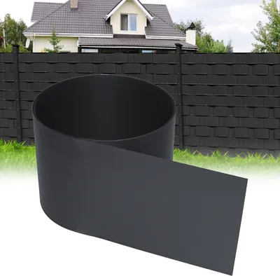 Obrázek produktu pro TolleTour 30 kusů tuhých PVC antracitových pásů pro dvojité drátěné pletivo 2,5 mx19 cm plotová zástěna pro balkonový zahradní plot
