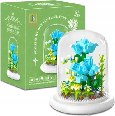 Produktbild von Blumenstrauß-Bausteine, Blumen in einer Kuppel, Set 570 Teile.