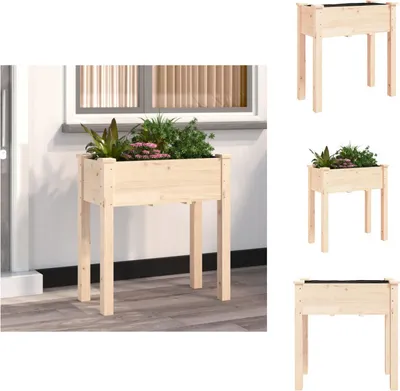 Zdjęcie produktu dla vidaXL Donica z wkładem 71x37x76 cm z litego drewna jodłowego - Donice i doniczki
