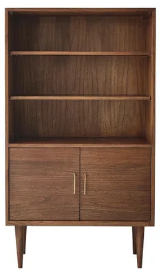 Produktbild von Bücherregal Mindi Walnuss Finish 85 cm modern