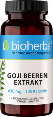 Obrázek produktu pro Extrakt z plod goji 430 mg 100 kapsl PZN 19679951