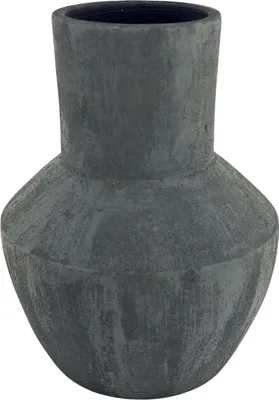 Produktbild von Vase AVION ANTRACIET 30cm - abstrakt, anthrazit grau Keramik Ø25cm CreaFlor Home