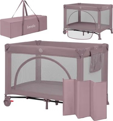 Imagen del producto de Cuna de viaje plegable - 2 alturas - Hasta 15 kg - Con colchón y bolsa de transporte