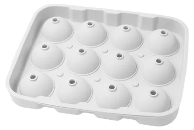 Produktbild von Runde Eiswürfelform, kleine runde Eishockeyform mit Deckel, Cocktail- und Whisky-Eiswürfelform ohne Bisphenol A.