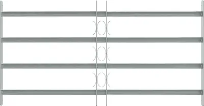 Immagine prodotto di vidaXL Griglia per finestre regolabile con 4 traverse 700-1050 mm