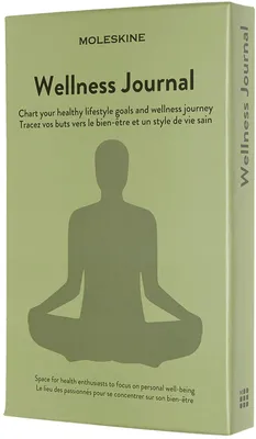 Obrázek produktu pro Moleskine Passion Journal v pevné vazbě velký / A5 / Wellness / zelený