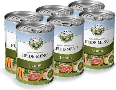 Produktbild von Bellfor Heide-Menü - Nassfutter mit Lamm - getreidefrei 6 x 400 g