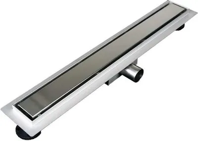 Produktbild von VBChome Duschrinne 90cm Edelstahl doppelseitige Ablauf Bodenablauf Selbstreinigender Siphon mit Geruchsstop für Badezimmer Duschablauf sehr flach Komplettset