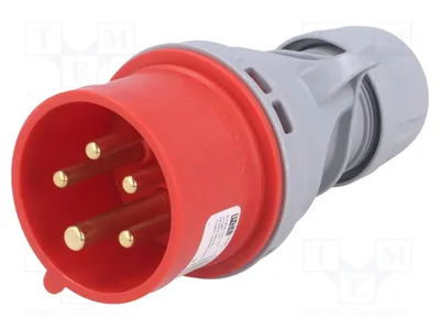 Produktbild von 1x Steckverbinder: AC-Stromversorgung 3-phasig Stecker  männlich 015-6TT Mehrphase