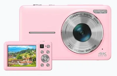 Produktbild von Siltcon® Digitalkamera 4K Ultra HD 64MP – Dual Lens Vlog Kamera, 16x Zoom, Webcam, inkl. 64GB SD-Karte