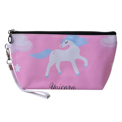 Image de Trousse de maquillage Juleeze JZTB0022, rose, 23 x 13 cm, avec des licornes