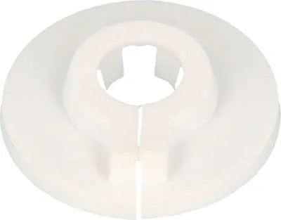 Produktbild von tecuro Scharnierrosette mit Klemmverschluss - weiß Loch: 18 mm x Außen: 55 mm