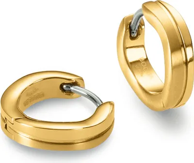 Produktbild von Boccia Damen Creolen 0563-06 Titan goldplattiert