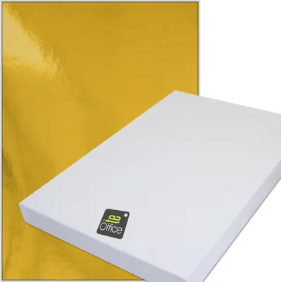 Produktbild von 1 Etiketten 1x DIN A4 Bogen rechteckig, 210 x 297 mm gold