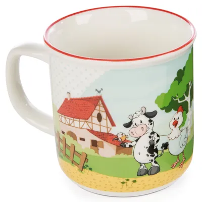 Produktbild von NICI Farm Friends Becher Porzellan, 240ml, Geschenkpackung