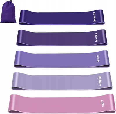 Produktbild von Fokky Widerstandsbänder Fitness Set 5 Stück Violett
