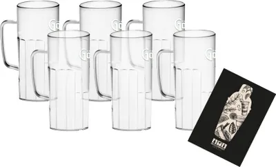 Produktbild von Gösser Bierglas 6er Set Krug mit 0,5L Eichung Glas Gläser Set - 6x Biergläser
