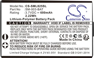 Image de TECHTEK Batterie compatible avec [Simolio] BIG OVER EAR wireless TV headset SM-825D Pro, SM-825D Pro, SM-829D1, SM-829D2, SM-905TV remplace SM-003-BA