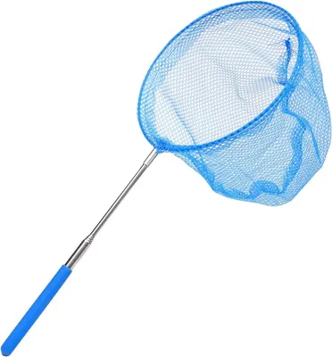 Immagine prodotto di Retino pieghevole, regolabile da 37 a 85 cm, in nylon, per insetti e pesci