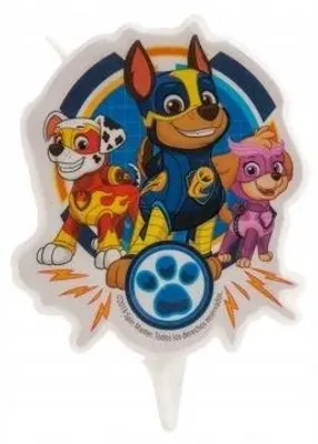 Produktbild von DeKora Paw Patrol 2D Kerze für Kindergeburtstage