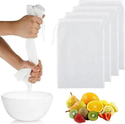 Produktbild von Wiederverwendbare Netztücher für Käse- und Fruchtsaftfilter 20x30cm