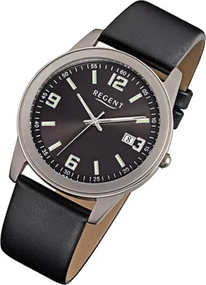 Immagine prodotto di Orologio da polso Regent nero F-845 orologio analogico da uomo in titanio URF845