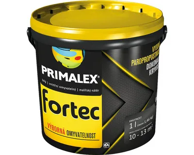 Obrázek produktu pro Barva na stěny Primalex Fortec bílá 1 l